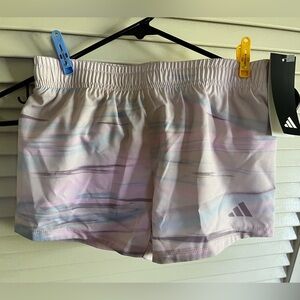 NWT Girls Adidas Running Shorts, girls size Small (7/8)